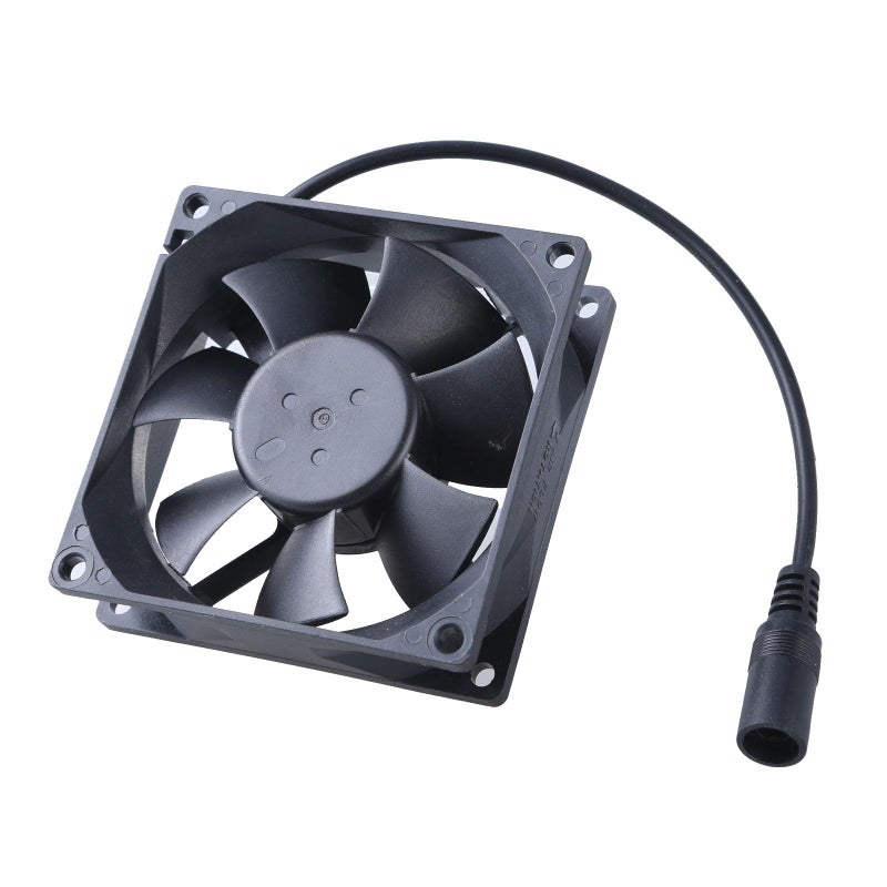 80 ملم 80x25 ملم مروحة تبريد 12 فولت بدون فرشاة لحالة كمبيوتر PC وطابعة ثلاثية الأبعاد ومبرد وحدة المعالجة المركزية مع موصل 5.5x2.1 ملم - Image 2
