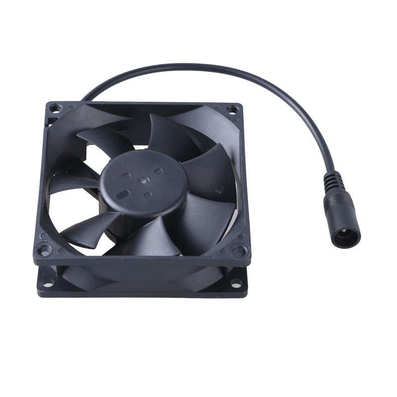 80 ملم 80x25 ملم مروحة تبريد 12 فولت بدون فرشاة لحالة كمبيوتر PC وطابعة ثلاثية الأبعاد ومبرد وحدة المعالجة المركزية مع موصل 5.5x2.1 ملم - Image 4