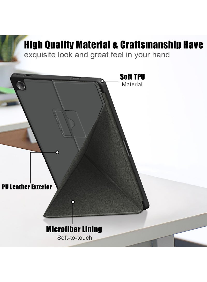 Compatible with Lenovo M10 plus Tablet Case, Slim Stand PC Hard Back Case Protection Smart Case, Multi-View Folio Case Auto Sleep/Wake - Image 3
