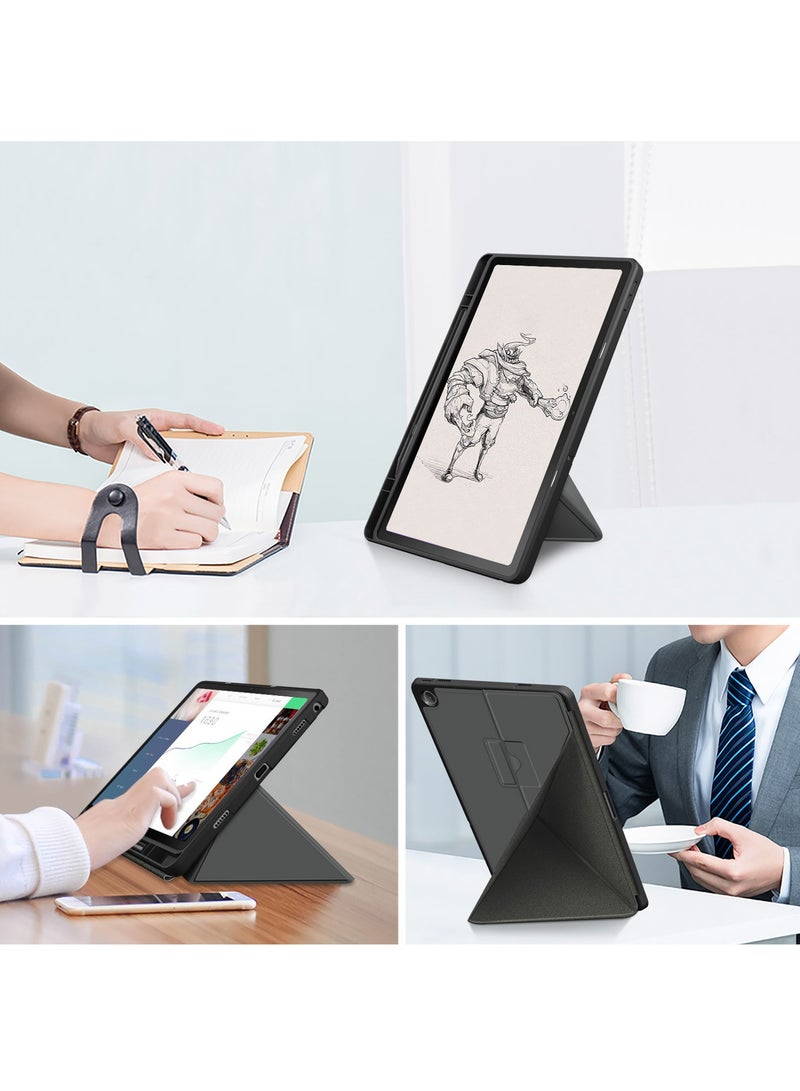 Compatible with Lenovo M10 plus Tablet Case, Slim Stand PC Hard Back Case Protection Smart Case, Multi-View Folio Case Auto Sleep/Wake - Image 4