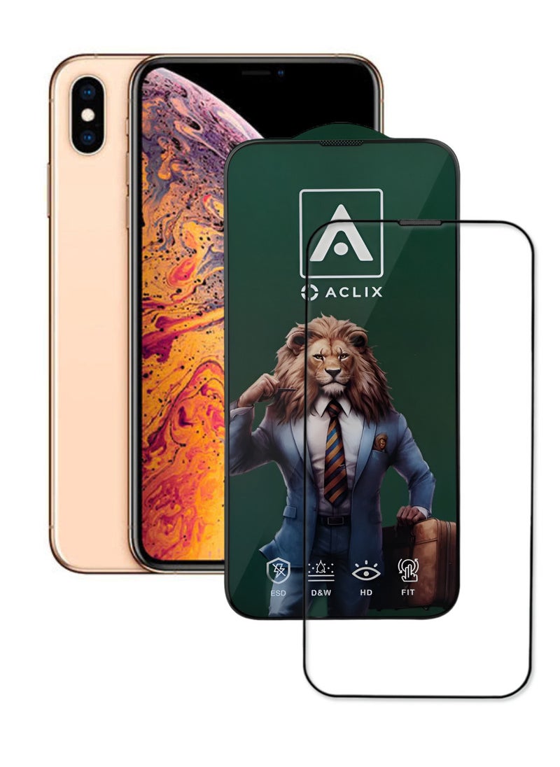 ACLIX Antistatic ESD Dustproof Premium Quality High Definition Tempered Glass Screen Protector Designed For  iPhone XS - Image 1