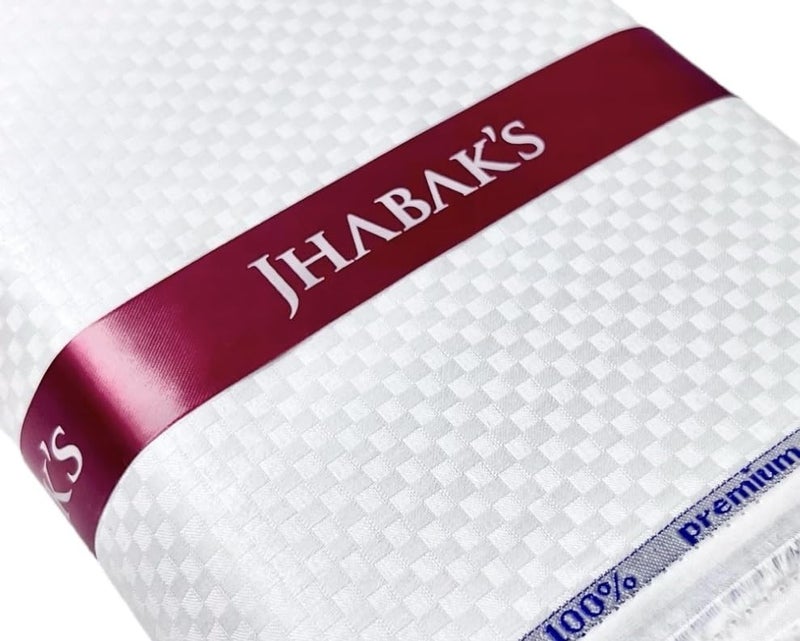 JHABAK'S 100% Pure Cotton Tencel Unstitched Fabric - LUXURIA Collection for Men - 1.60M / 2.10M - 58 inches width - Image 2