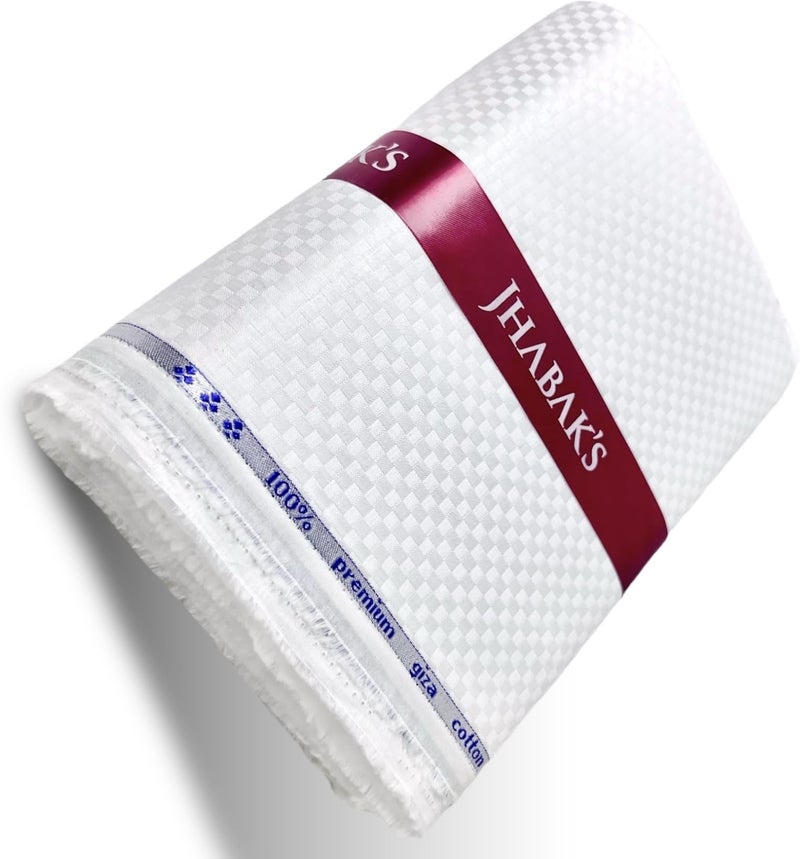 JHABAK'S 100% Pure Cotton Tencel Unstitched Fabric - LUXURIA Collection for Men - 1.60M / 2.10M - 58 inches width - Image 3