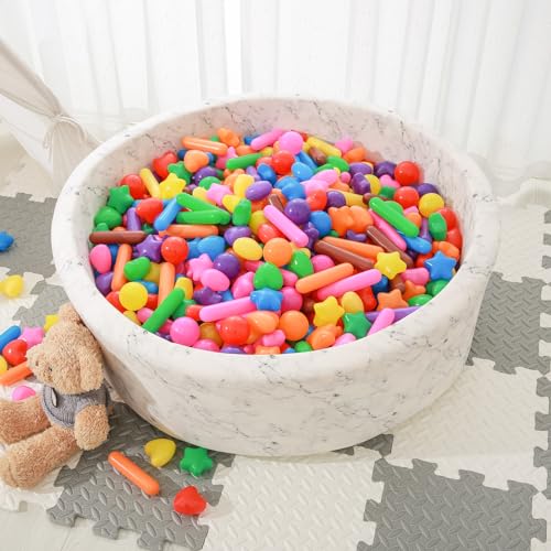 STARBOLO Ball Pit Balls for Kids Pack of 150 Colorful Ball Pit Balls Crush Proof Plastic Toy Balls for Toddlers Ball Pit Ball Pit Play Tent Baby Pool Water Toys - Image 5