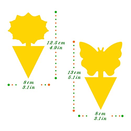 Mosqueda Fruit Fly Traps Fungus Gnat Traps Yellow Sticky Bug Traps 36 Pack No Harm and Odorless for Indoor Outdoor Use Protect The Plant - Image 3