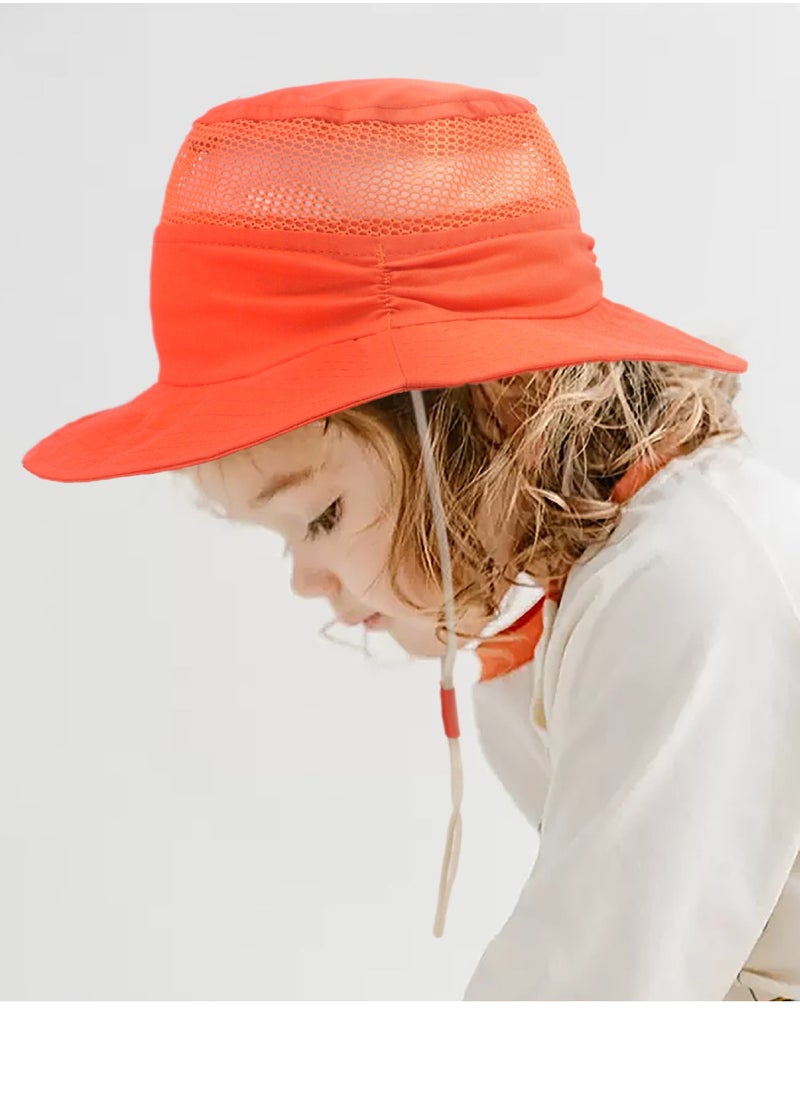 Breathable Mesh Children's Sun Hat Orange Red - pzsku/Z8D54C4E28404A348BD48Z/45/_/1712908205/683bdefd-1a51-4c41-8ed2-4fef8aedb9ad