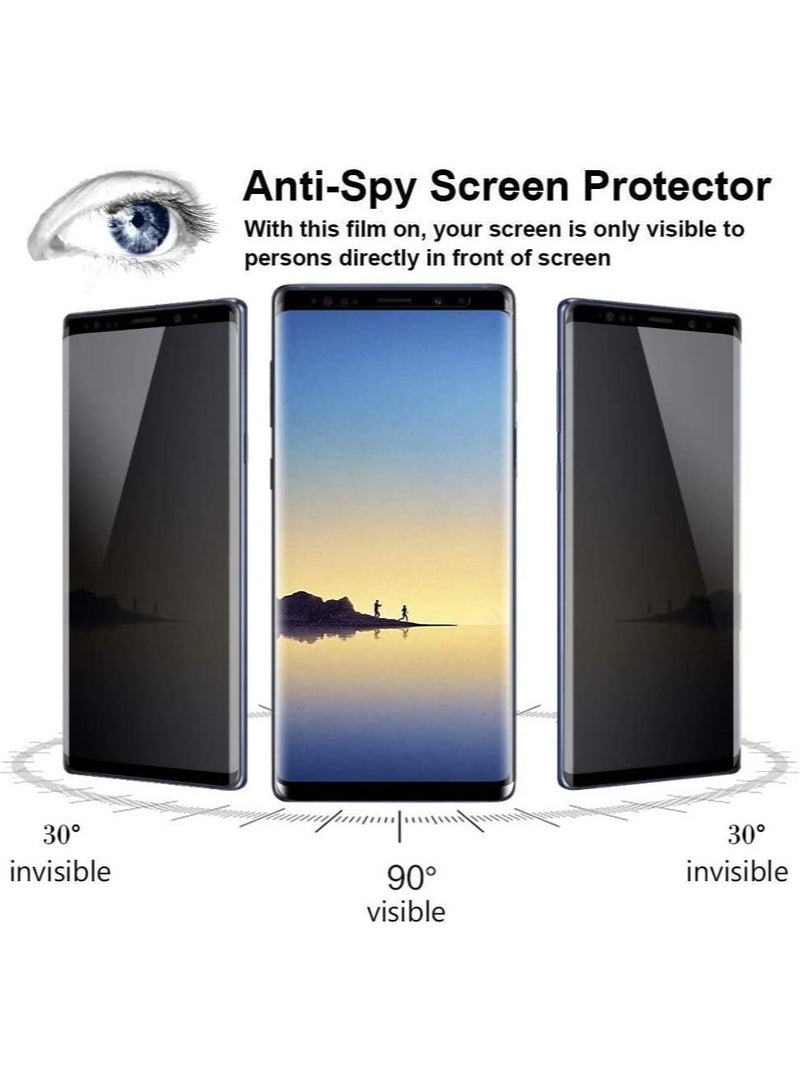 ELTRAZONE (2 Pack)Privacy Screen protector compatible with Samsung Galaxy Note9 Screen Protector Tempered Glass [Anti-Glare][HD Full Coverage][Easy Installation][Scratch Resistant][9H Hardness] - Image 3