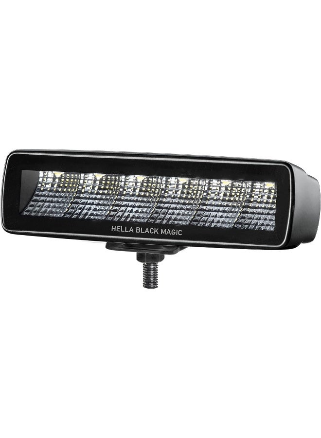 HELLA Black Magic LED Mini Light Bar - LED Off Road Driving Lights for Jeep Pickup Truck SUV ATV - 6.2" Flood Light with DT Cable and Wiring Harness  - Image 4