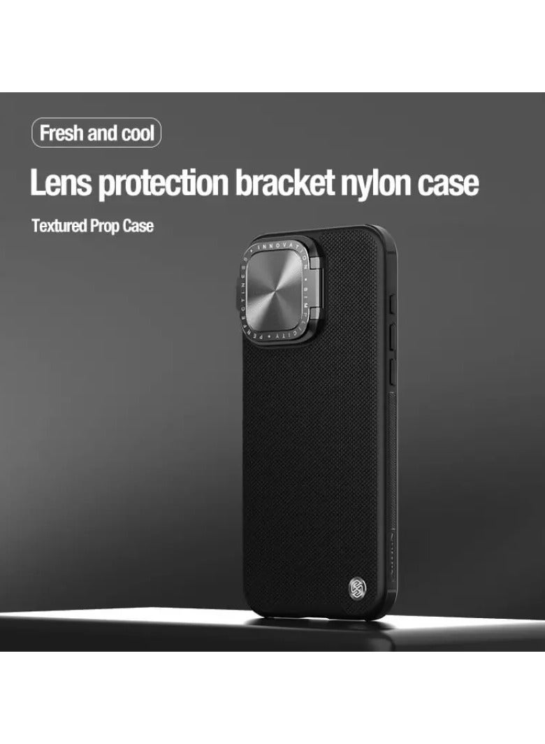 Nillkin Textured Prop Magnetic fiber nylon case for Apple iPhone 15 Pro 6.1 (2023)-Black - Image 5