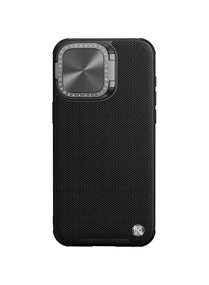 Nillkin Textured Prop Magnetic fiber nylon case for Apple iPhone 15 Pro 6.1 (2023)-Black - Image 1