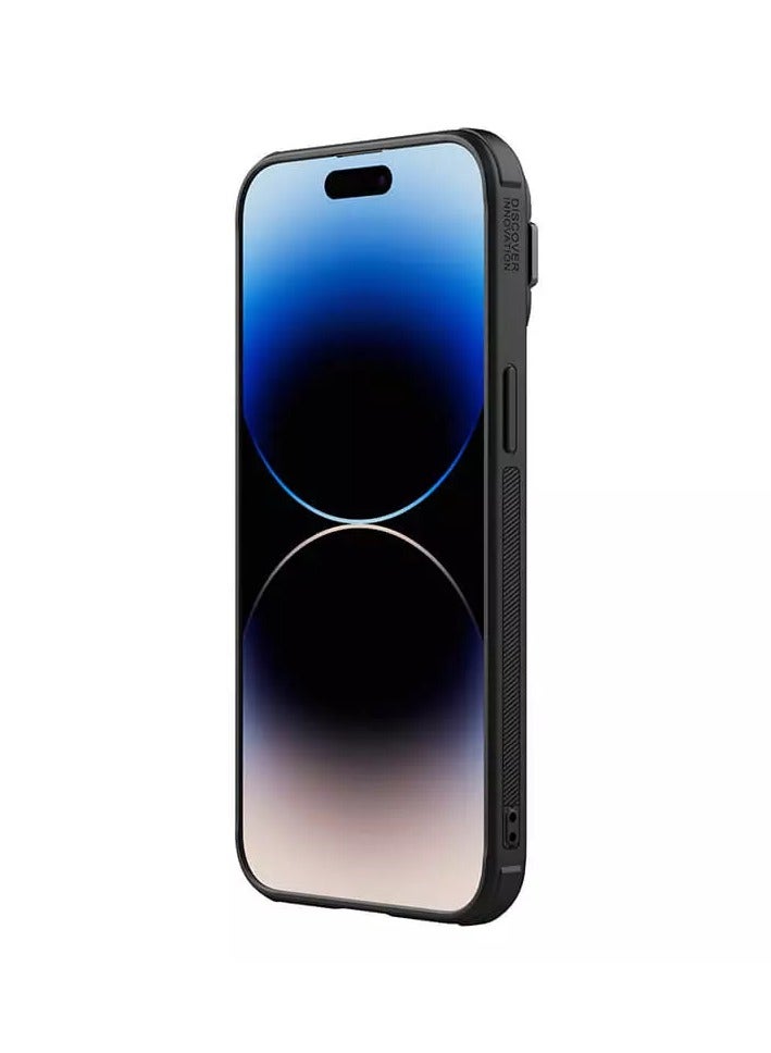 Nillkin Textured Prop Magnetic fiber nylon case for Apple iPhone 15 Pro 6.1 (2023)-Black - Image 4