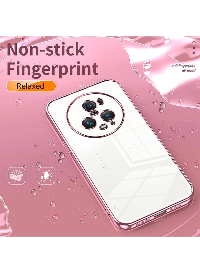 S-TOP Case For Honor Magic5 Pro Transparent Plating Fine Hole Phone Case - Image 4