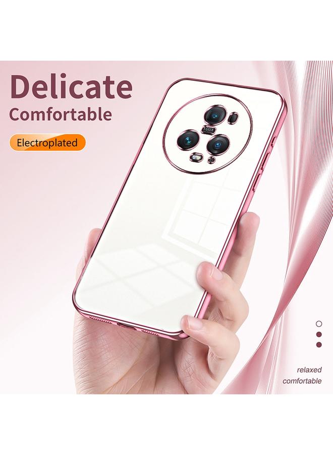 S-TOP Case For Honor Magic5 Pro Transparent Plating Fine Hole Phone Case - Image 5