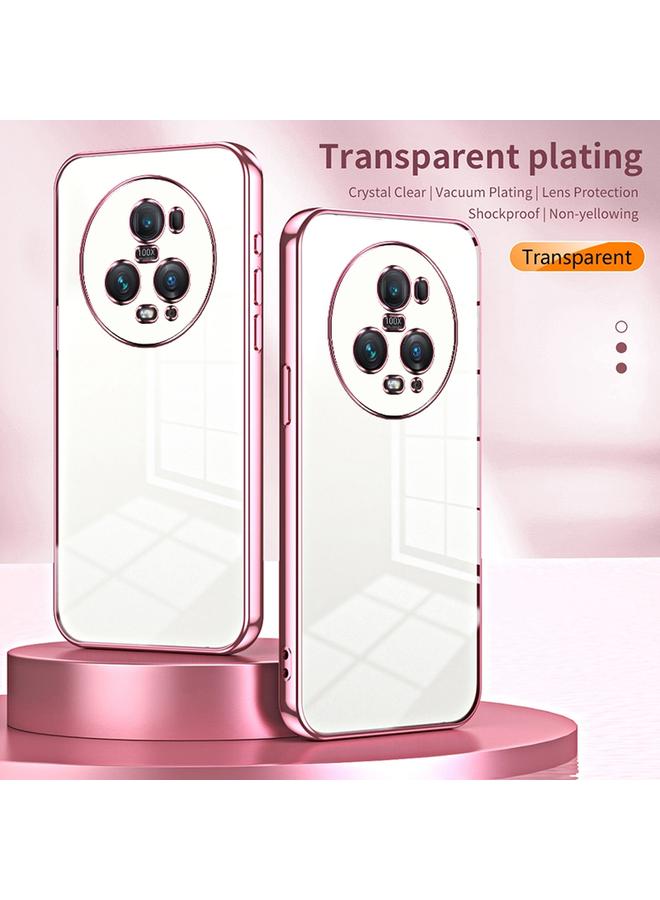 S-TOP Case For Honor Magic5 Pro Transparent Plating Fine Hole Phone Case - Image 2