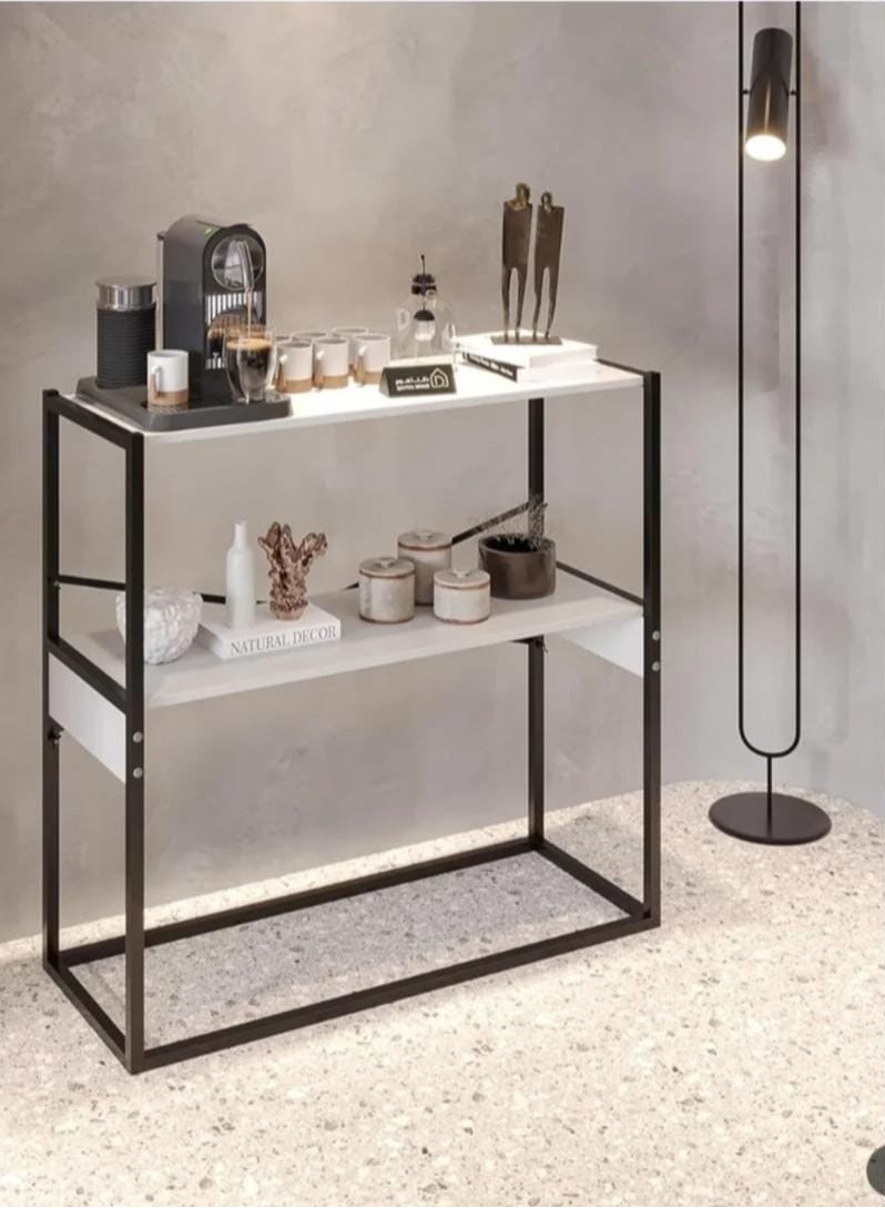 إكسبرت طاولة ركن القهوة، طاولة كونسول للمدخل وغرفة المعيشة ، ترتيب وتنيظم احتياجاتك، طاولة قهوة جانبية،   أبيض، خشبEI-306 - Image 4