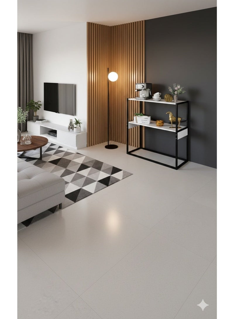 إكسبرت طاولة ركن القهوة، طاولة كونسول للمدخل وغرفة المعيشة ، ترتيب وتنيظم احتياجاتك، طاولة قهوة جانبية،   أبيض، خشبEI-306 - Image 1