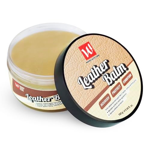 Wavex Leather Balm – Nourish, Protect & Condition | Restores Natural Leather Look Without Artificial Gloss | Non-Greasy Leather Conditioner for Car Seats, Sofas, Jackets, Shoes & Bags - Image 3