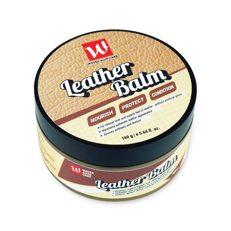 Wavex Leather Balm – Nourish, Protect & Condition | Restores Natural Leather Look Without Artificial Gloss | Non-Greasy Leather Conditioner for Car Seats, Sofas, Jackets, Shoes & Bags - Image 5