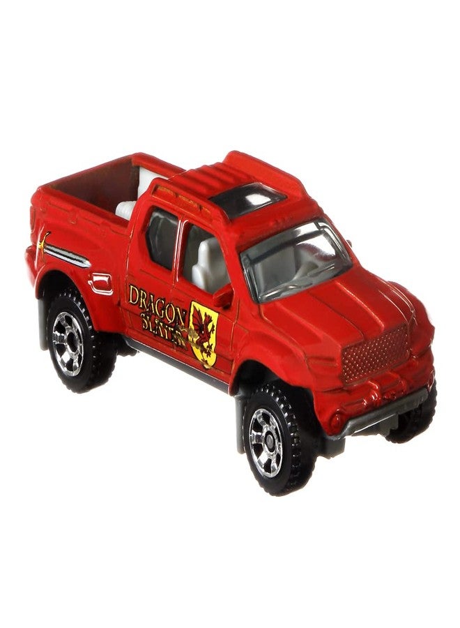 Matchbox Convoys Collectible Cars Die-cast Series - MBX Cabover Tanker Dragon Slayer Petrol and Badlander Pickup - Image 5