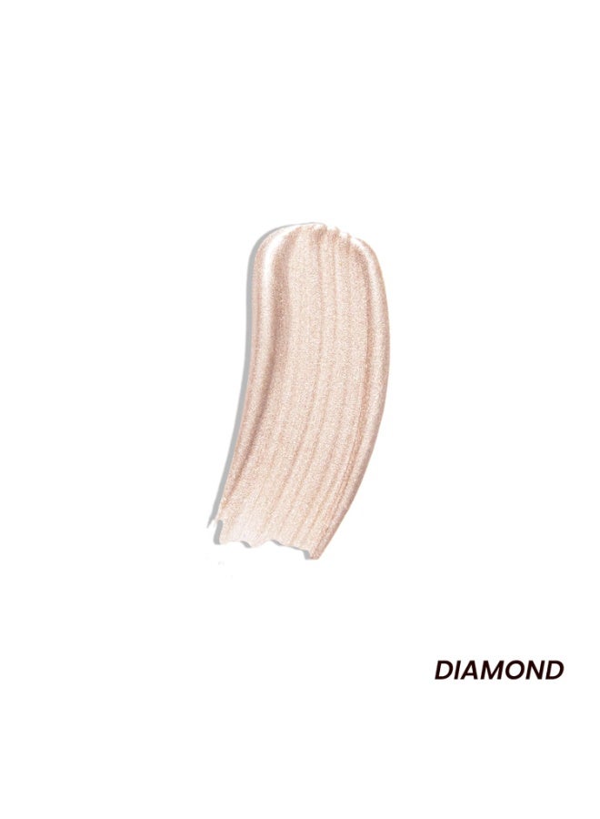LAMIOR Dew Strobe Liquid Highlighter Makeup - Dewy Radiant Buildable Face Highlighter for Women Long Wearing Mirror Shine & Skincare-Infused with Ceramides, Hyaluronic Acid, Niacinamide, (Diamond) - Image 4
