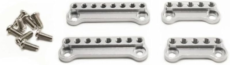 مجموعة تركيب ممتص الصدمات المعدني للسيارة RC طراز MN99S MN98 MN99 D90 WPL C14 C24 باللون الفضي - Image 1