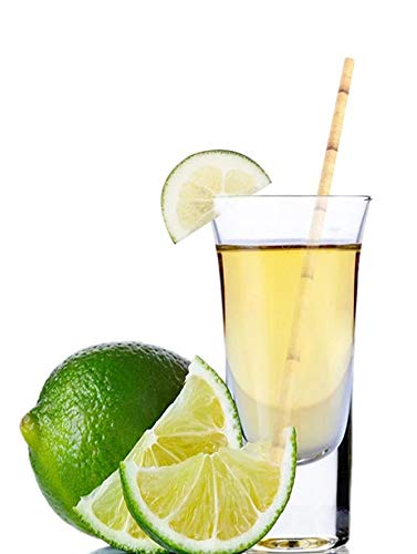 BOFA Eco Tableware Biodegrabale Yellow Bamboo Drinking Straws  Disposable Yellow Bamboo Printed Paper Straw for Party Cocktail Decoration  Pack of 100 - Image 4