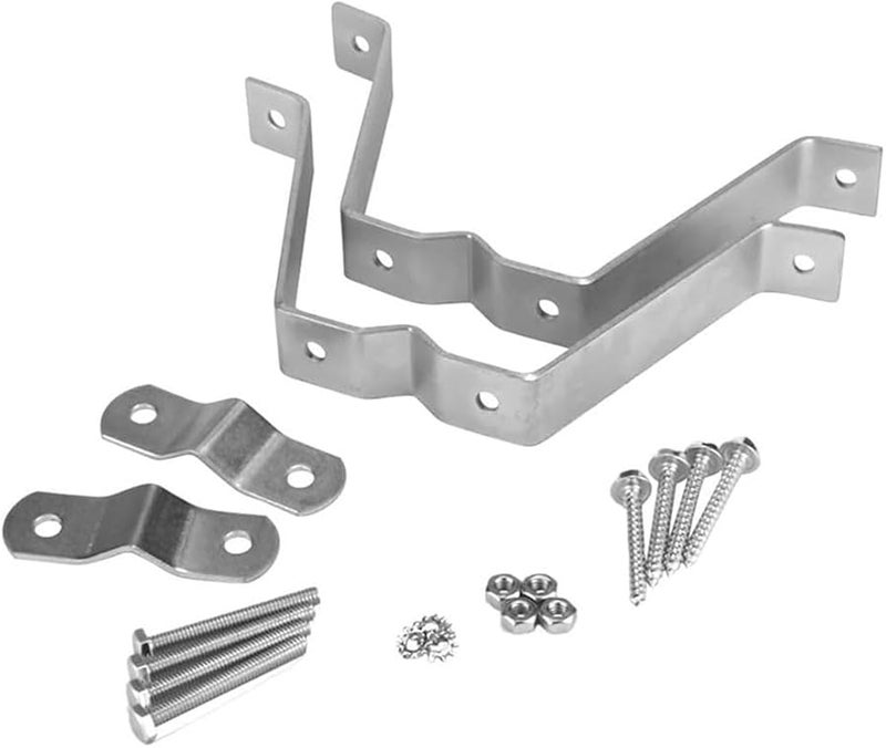 Heavy Duty Adjustable Wall Mount TV Antenna Pole Bracket Clamp For 1 5 Inch Diameter Metal Construction - Image 2