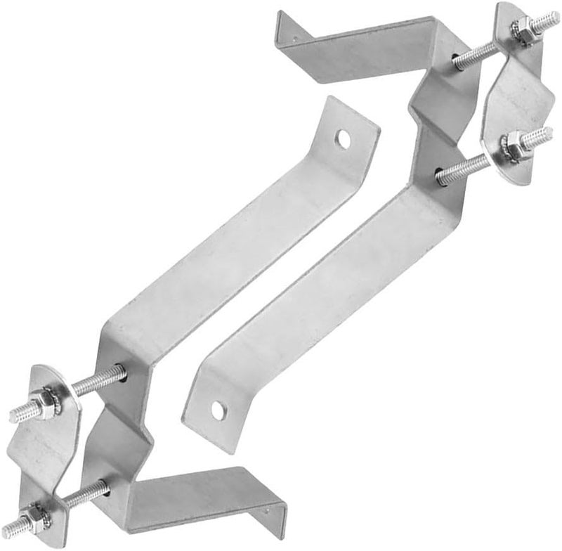 Heavy Duty Adjustable Wall Mount TV Antenna Pole Bracket Clamp For 1 5 Inch Diameter Metal Construction - Image 4
