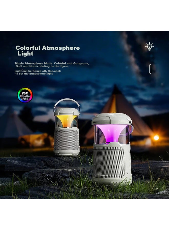 Newmine Wireless Bluetooth Speaker, Outdoor Camping, Car-mounted, Mini Portable, High-quality Sound, Computer Speaker, Subwoofer, Suitable For Apple, Huawei, Xiaomi, Beige - Image 2