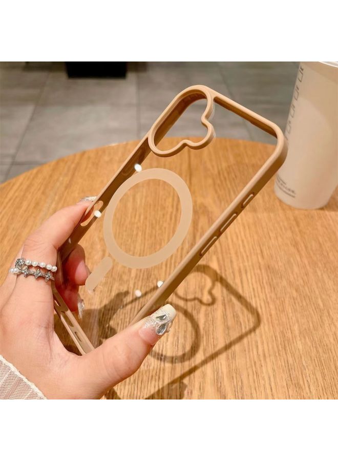 Suitable For Iphone17promax Mobile Phone Case Transparent Skin-feel Macaron Magnetic Charging Apple 16 Anti-fall Se4