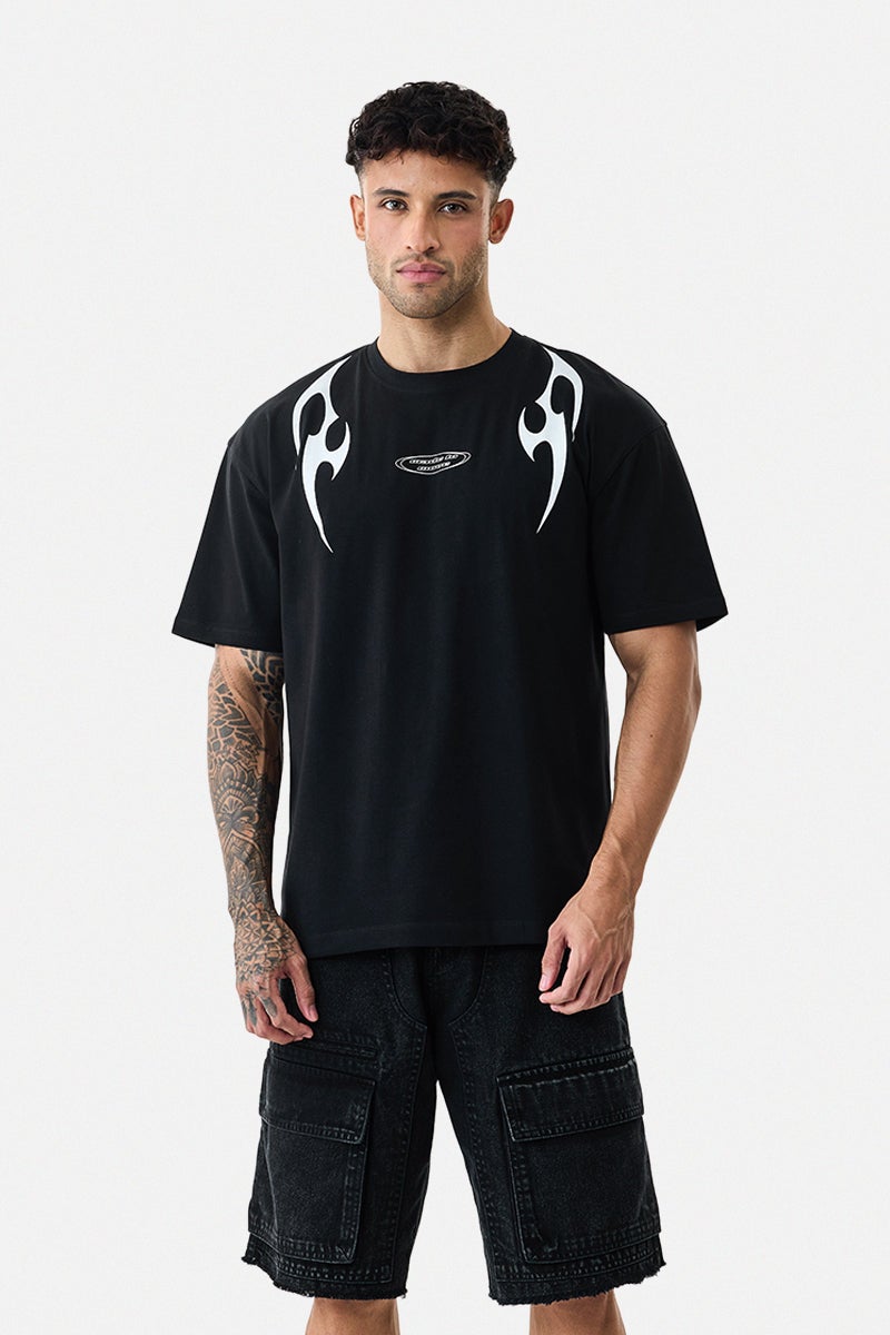 SNITCH Relaxed Fit Stretch Graphic T-Shirt - Image 4
