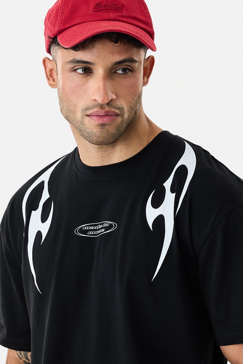 SNITCH Relaxed Fit Stretch Graphic T-Shirt - Image 3