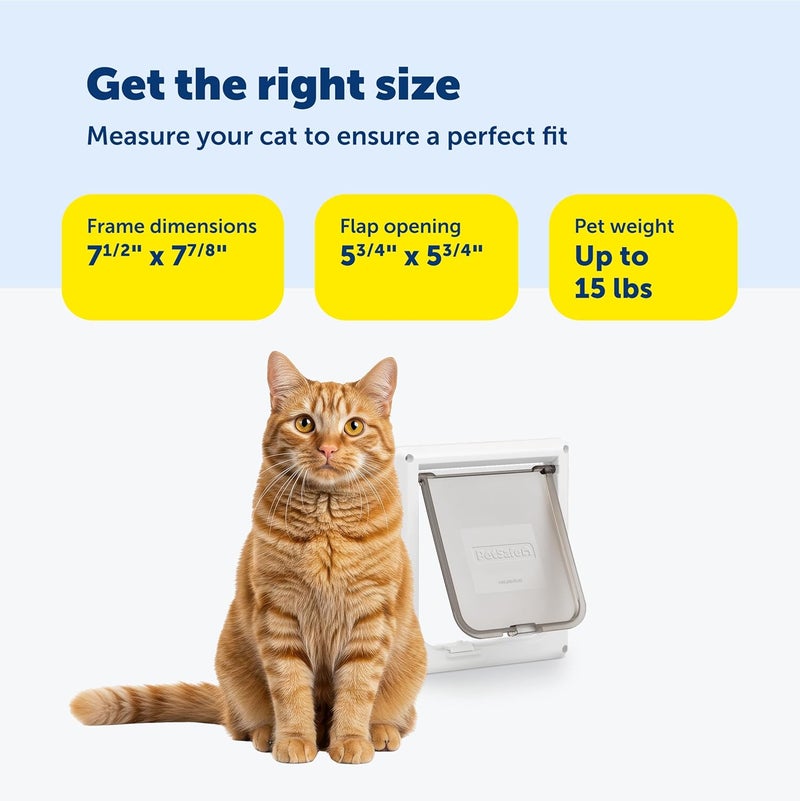 PetSafe Interior Cat Door with 2-Way Locking Flap - Tinted Privacy Door for Litter Box or Pet Feeder - Image 5