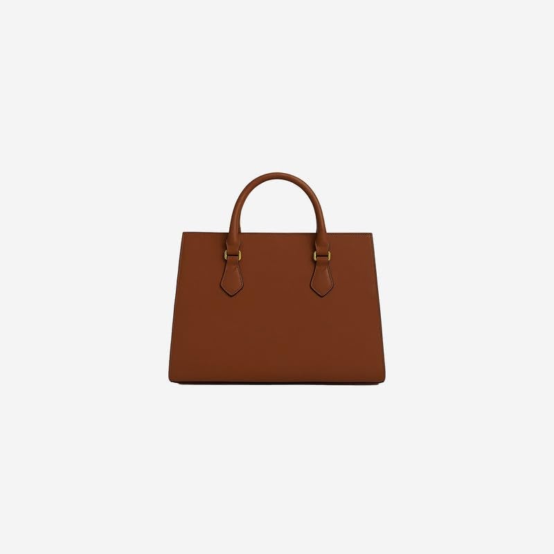 Accessorize London Women’s Brown Empress Handheld Structured Top Handle | Premium Handbag - Image 4