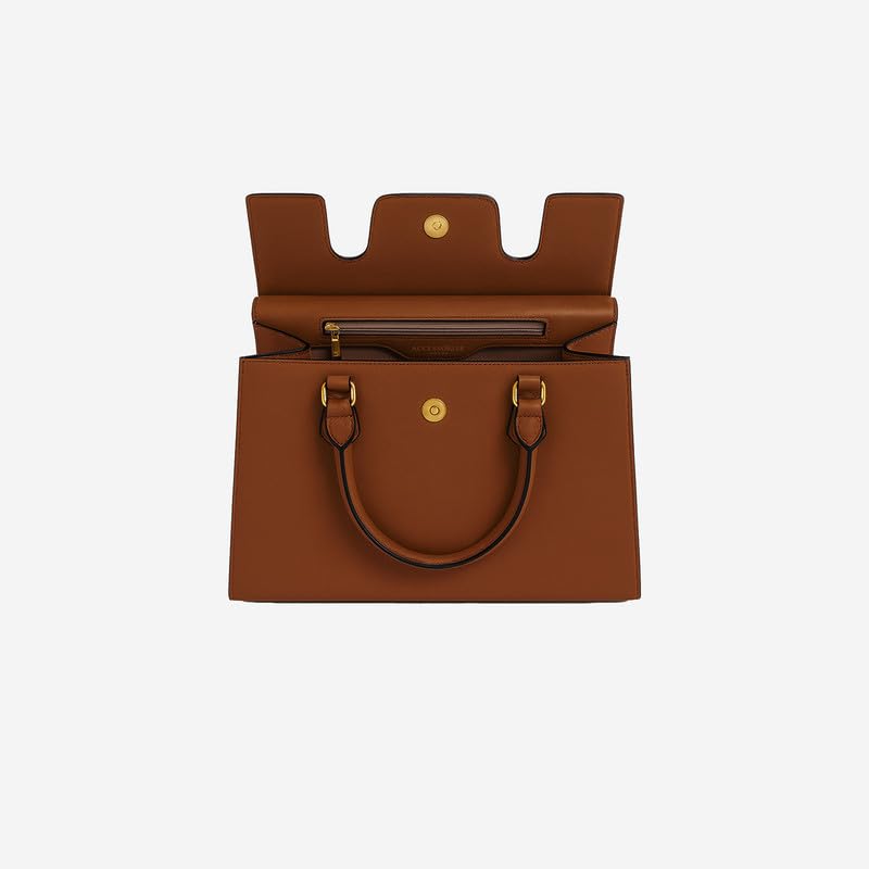 Accessorize London Women’s Brown Empress Handheld Structured Top Handle | Premium Handbag - Image 5