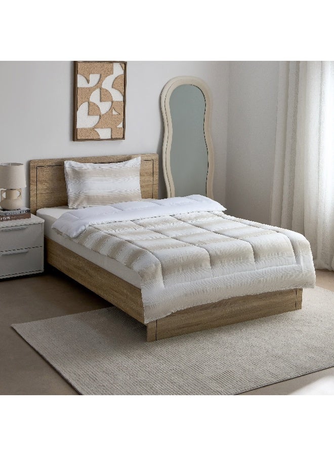Home Box Verve 2-Piece Yarn Dyed Microfiber Single Comforter Set 220 x 135 cm - Image 2