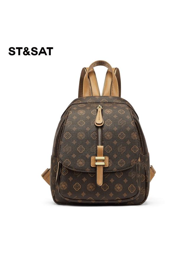 St&sat Women's Trendy Backpack Luxury Travel Bag Versatile Mom School Bag Gift For Wife - Image 2