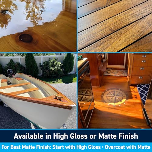 TotalBoat Lust Marine Varnish, High Gloss and Matte Finish for Wood, Boats, Outdoor Furniture (Matte, Pint) - Image 4