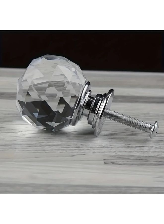 5 Pcs Diamond Crystal Drawer Pulls Golden Glass Knobs Single Hole Cabinet Hardware - Image 4