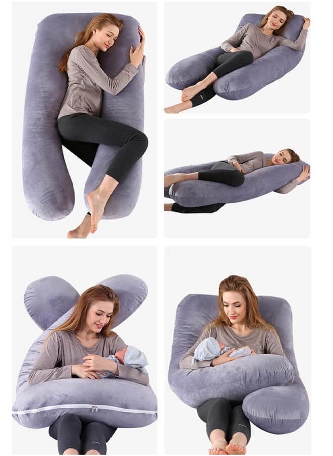 Riolio U-Shaped Pregnancy Pillow Full Body Maternity Support Pillow(125x 72cm)  - Image 4
