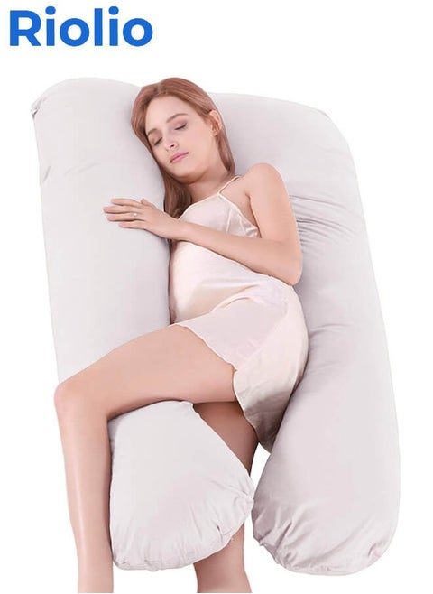 U-Shaped Pregnancy Pillow Full Body Maternity Support Pillow(125x 72cm)