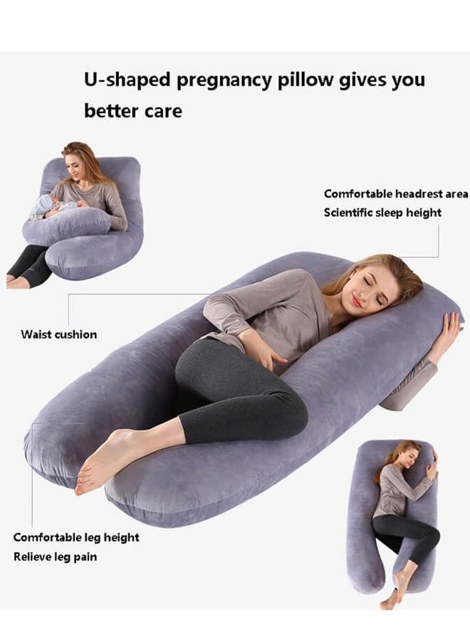 Riolio - U-Shaped Pregnancy Pillow Full Body Maternity Support Pillow(125x 72cm) - Image 1