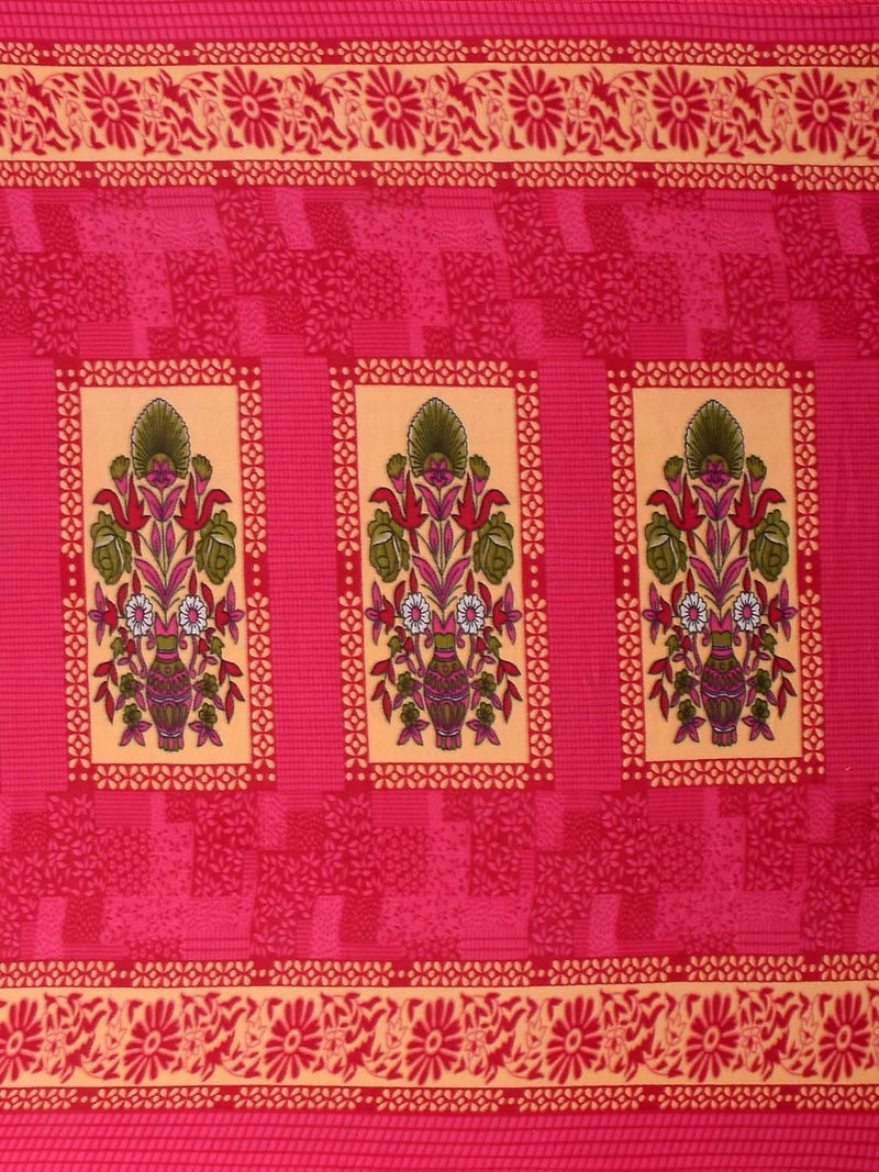 MORADO MORADO Double Bed Woolen Fabric Quilt CoverDuvet CoverRajai CoverBlanket Cover for Winter 90x100 Inches Pink - Image 4