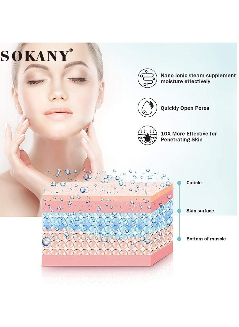Prime Face Steamer Facial Steamer Nano Ionic Hot and Cold Mist Humidifier, Face Steamer Sauna for Facial Deep Cleaning Pores, Face Steamer Inhaler SPA Moisturizing Atomizer for Dry Skin  - Image 4