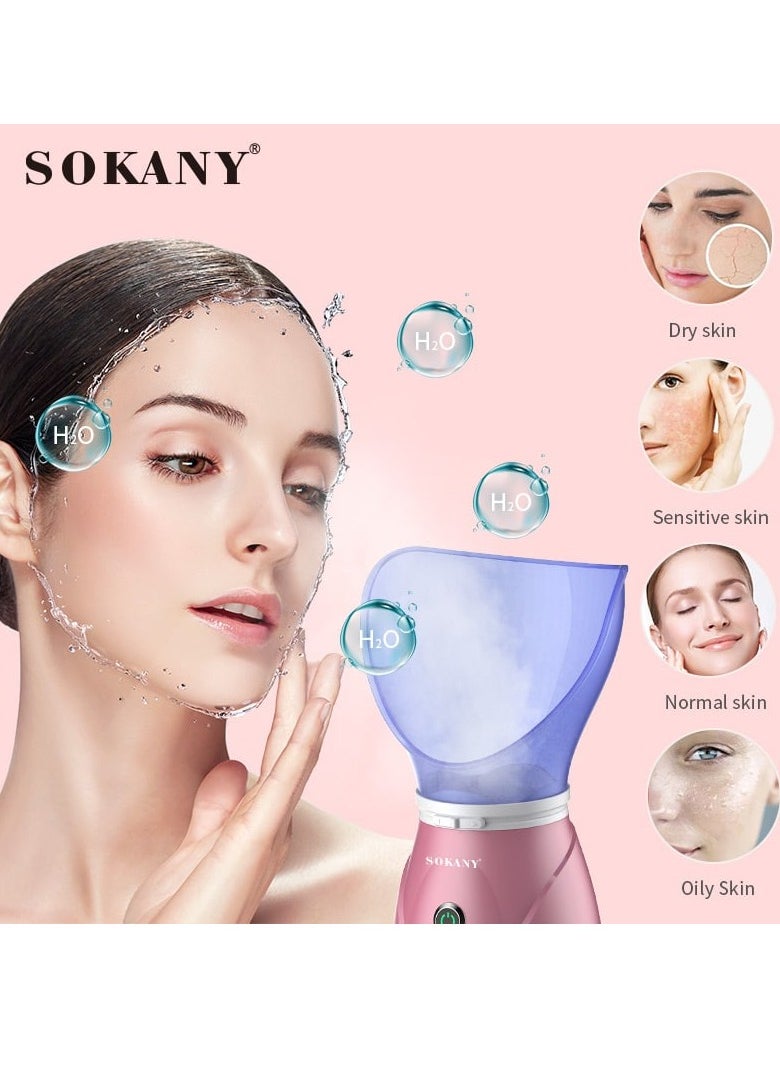 Prime Face Steamer Facial Steamer Nano Ionic Hot and Cold Mist Humidifier, Face Steamer Sauna for Facial Deep Cleaning Pores, Face Steamer Inhaler SPA Moisturizing Atomizer for Dry Skin  - Image 3