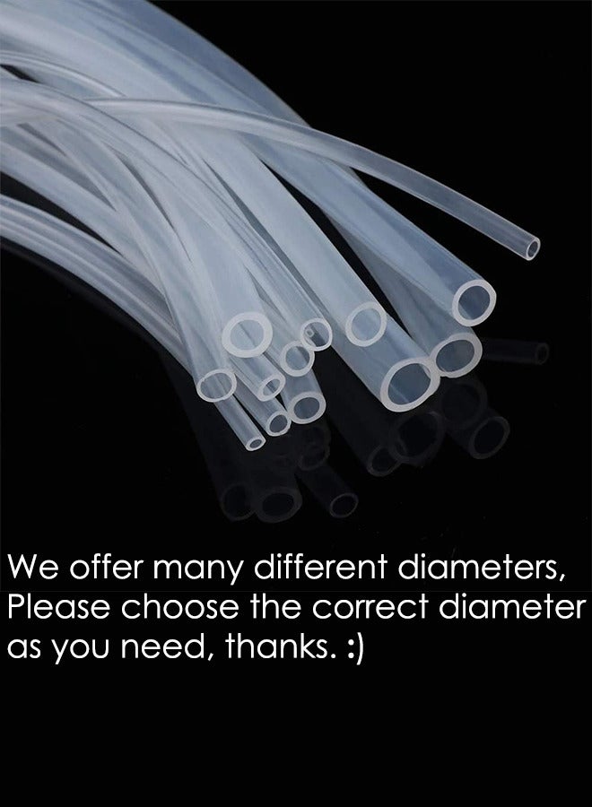 3 Meters Food Grade Silicone Tubing Clear Flexible Silicone Rubber Air Hose Water Tube Pipe High Temp for Automotive Parts Home Brewing Wine Making (8mm ID x 12mm OD) - Image 3