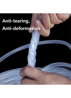 Generic 3 Meters Food Grade Silicone Tubing Clear Flexible Silicone Rubber Air Hose Water Tube Pipe High Temp for Automotive Parts Home Brewing Wine Making (8mm ID x 12mm OD)  - Image 4