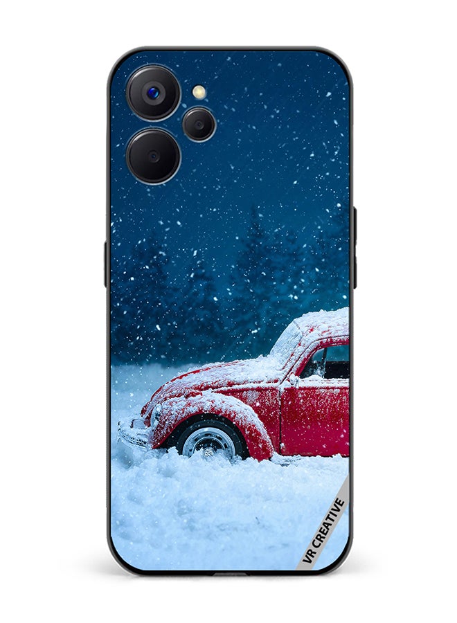 VR CREATIVE Protective Case Cover For Realme 10 5G Christmas Car Design Multicolour - Image 1