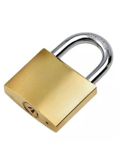COWOX Cowox Brass Polished Weatherproof Security PadlockKeyed LockDoor Lock with 3 Keys for Tool BoxShuttersGateShopOfficeMain Door75 MM  - Image 4