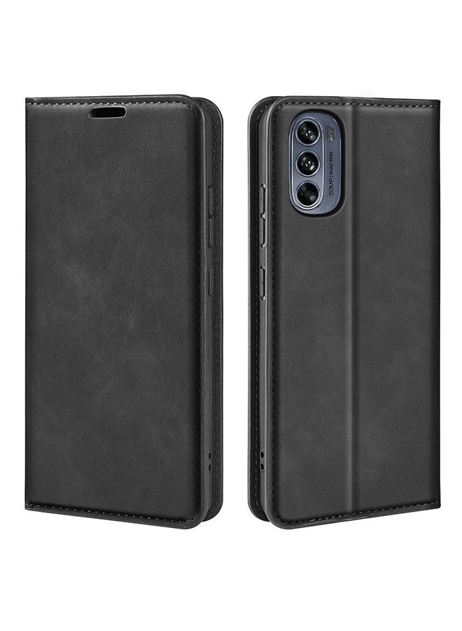 اس-توب جراب لهاتف Motorola G62 5G جراب هاتف جلدي مغناطيسي بتصميم ريترو - Image 1